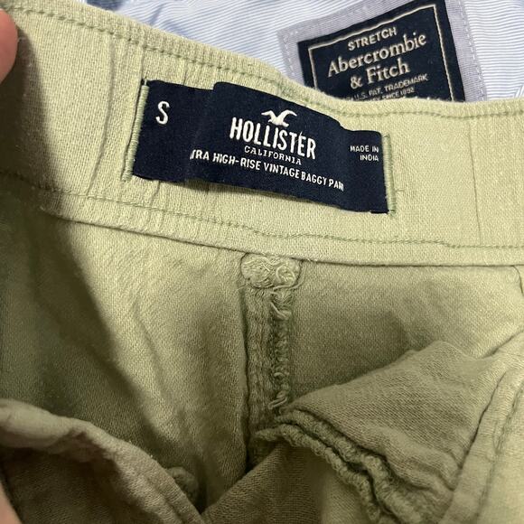 Hollister Green Vintage Baggy Pants Size Small - Picture 2 of 5